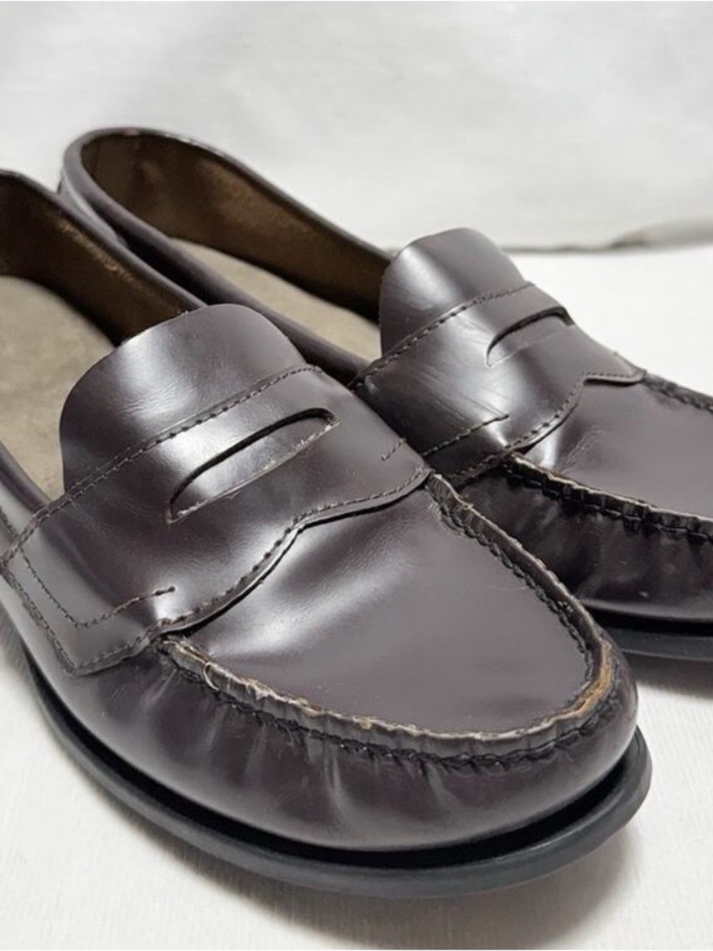 Eastland Women Classic II Penny Loafer Sz 10 M Leather Brown Burgundy